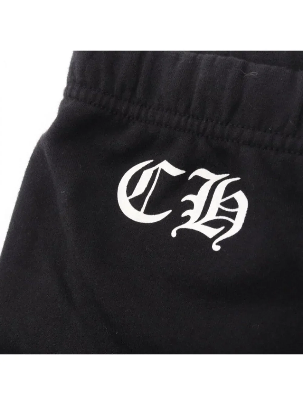 Chrome Hearts Pants CH Plus Logo Print Cotton Sweatshirt Long